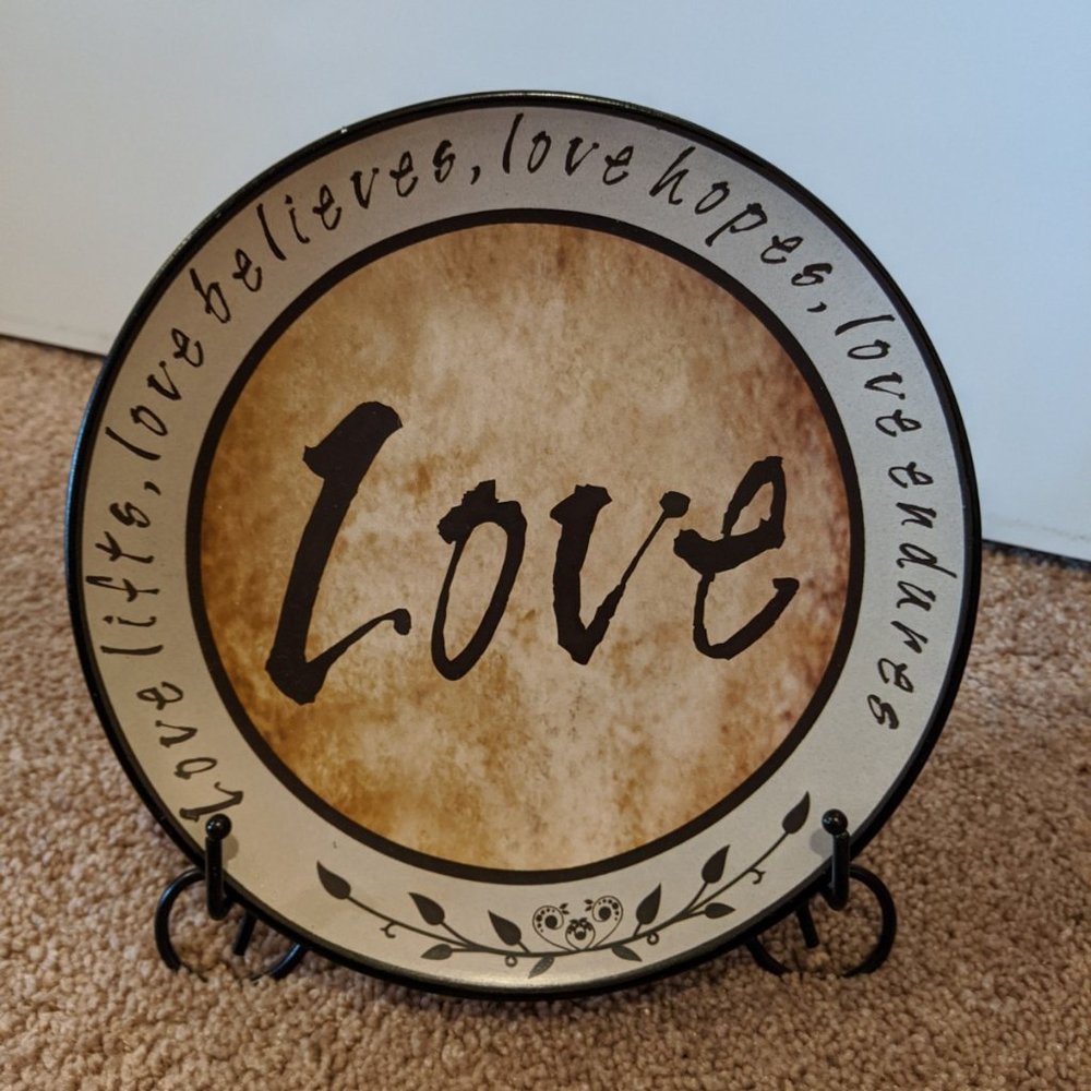 Love, Decorative Plate